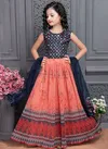 Peach Colour Aaradhna Vol 29 New Latest Designer Wedding Wear Kids Georgette Lehenga Choli Collection 226